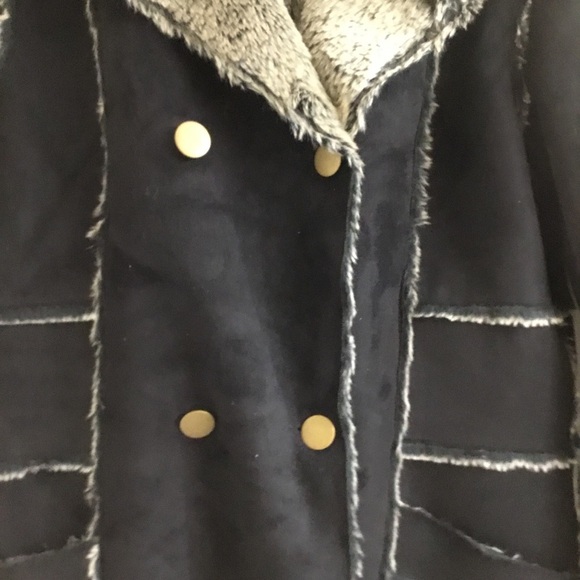 Trend b.p.c. Black Faux Fur Jacket Coat With Shearling Lining  🔴 - Picture 3 of 10